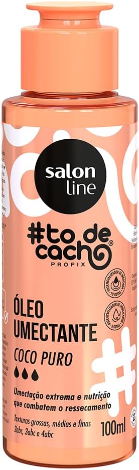 Salon Line, Óleo Capilar, ToDeCacho, Coco Puro, Umectação Extrema, Vegano - Cabelos Ondulados, Ca