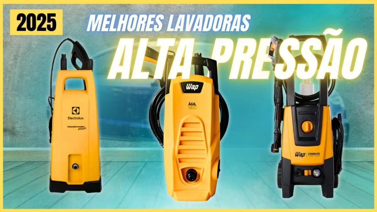 3 melhores lavadoras de alta pressão de 2025